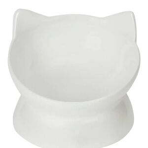 Park Life Designs White Cat Ceramic Dish 1 1/2 Cup